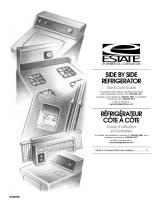 Estate Side by Side Refrigerator Manuel utilisateur