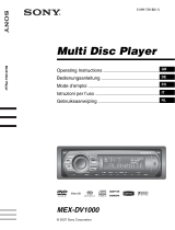 Sony MEX-DV1000 Manuel utilisateur