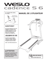 Weslo Cadence S6 Treadmill Manuel utilisateur