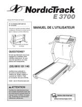 NordicTrack E 3700 Treadmill Manuel utilisateur