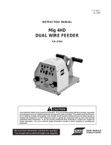 ESAB Mig 4HD Dual Wire Feeder Manuel utilisateur