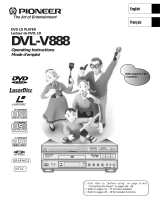 Pioneer DVL-V888 Le manuel du propriétaire