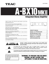 TEAC A-BX10 MKII Le manuel du propriétaire