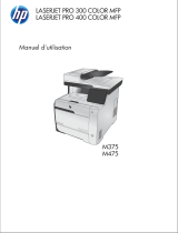 HP LaserJet Pro 300 color MFP M375 Le manuel du propriétaire