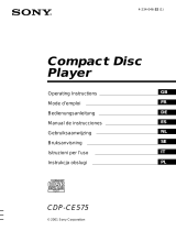 Sony CDP-CE575 Le manuel du propriétaire