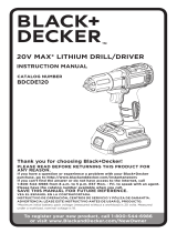 Black & Decker BDCDE120C Manuel utilisateur