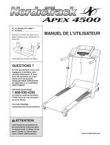 NordicTrack Apex 4500 Treadmill Manuel utilisateur