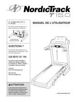 NordicTrack T15.0 Treadmill Manuel utilisateur