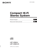 Sony LBT-XB8AVK Le manuel du propriétaire