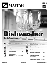 Maytag MDB7601AWQ - 24 Inch Full Console Dishwasher Mode d'emploi