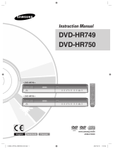 Samsung DVD-HR750 Manuel utilisateur