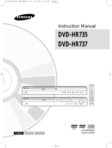 Samsung DVD-HR737 Manuel utilisateur