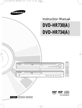 Samsung DVD-HR734A Manuel utilisateur