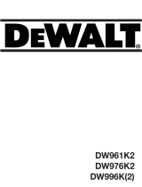 DeWalt DW961 T 1 Le manuel du propriétaire