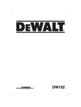 DeWalt DW152 Manuel utilisateur