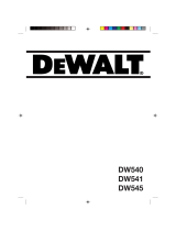 DeWalt DW540 Le manuel du propriétaire