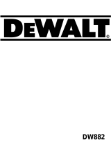 DeWalt DW882 T 1 Le manuel du propriétaire