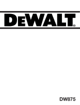 DeWalt DW875 T 1 Le manuel du propriétaire