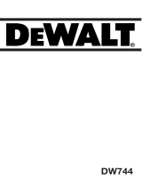 DeWalt DW744 Le manuel du propriétaire