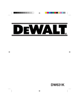 DeWalt DW631K Manuel utilisateur