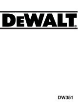 DeWalt DW351 Manuel utilisateur