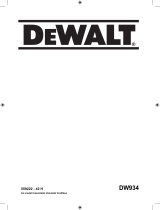 DeWalt DW934 Manuel utilisateur