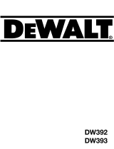 DeWalt Spezialsäge DW 393 Manuel utilisateur