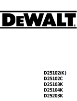 DeWalt D25201K Manuel utilisateur