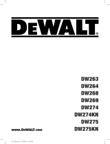 DeWalt DW274KN Manuel utilisateur