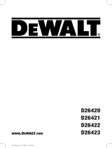 DeWalt D26420 Manuel utilisateur