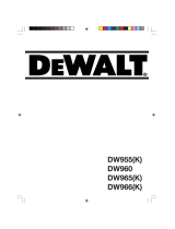 DeWalt DW960 Le manuel du propriétaire