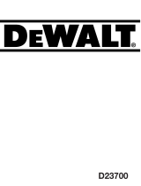 DeWalt D23700 Le manuel du propriétaire