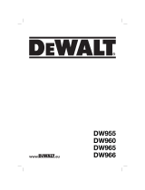 DeWalt DW 955 Le manuel du propriétaire