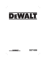 DeWalt D271059 Manuel utilisateur