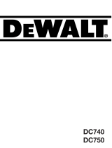 DeWalt DC750 T 1 Manuel utilisateur