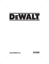 DeWalt DC800 Manuel utilisateur