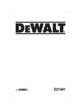 DeWalt D21441 Le manuel du propriétaire