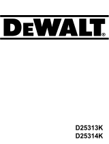 DeWalt D 25314 Le manuel du propriétaire