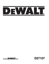 DeWalt D27107 Le manuel du propriétaire