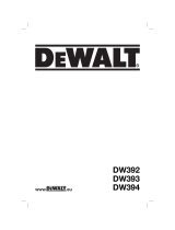 DeWalt DW392 Le manuel du propriétaire