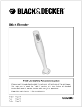 Black & Decker SB2000 Manuel utilisateur
