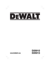 DeWalt D25012K Manuel utilisateur
