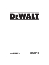 DeWalt D25301D Manuel utilisateur