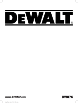 DeWalt DW876 Manuel utilisateur