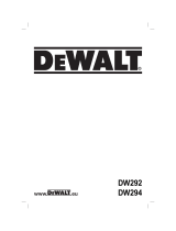 DeWalt DW292 Le manuel du propriétaire