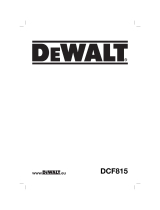 DeWalt DCF815 Manuel utilisateur