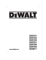DeWalt D25761K Manuel utilisateur