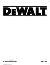 DeWalt DW733 Manuel utilisateur