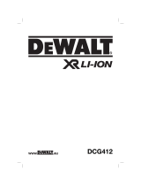 DeWalt DCG412 Manuel utilisateur