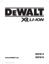 DeWalt DCF815 Manuel utilisateur